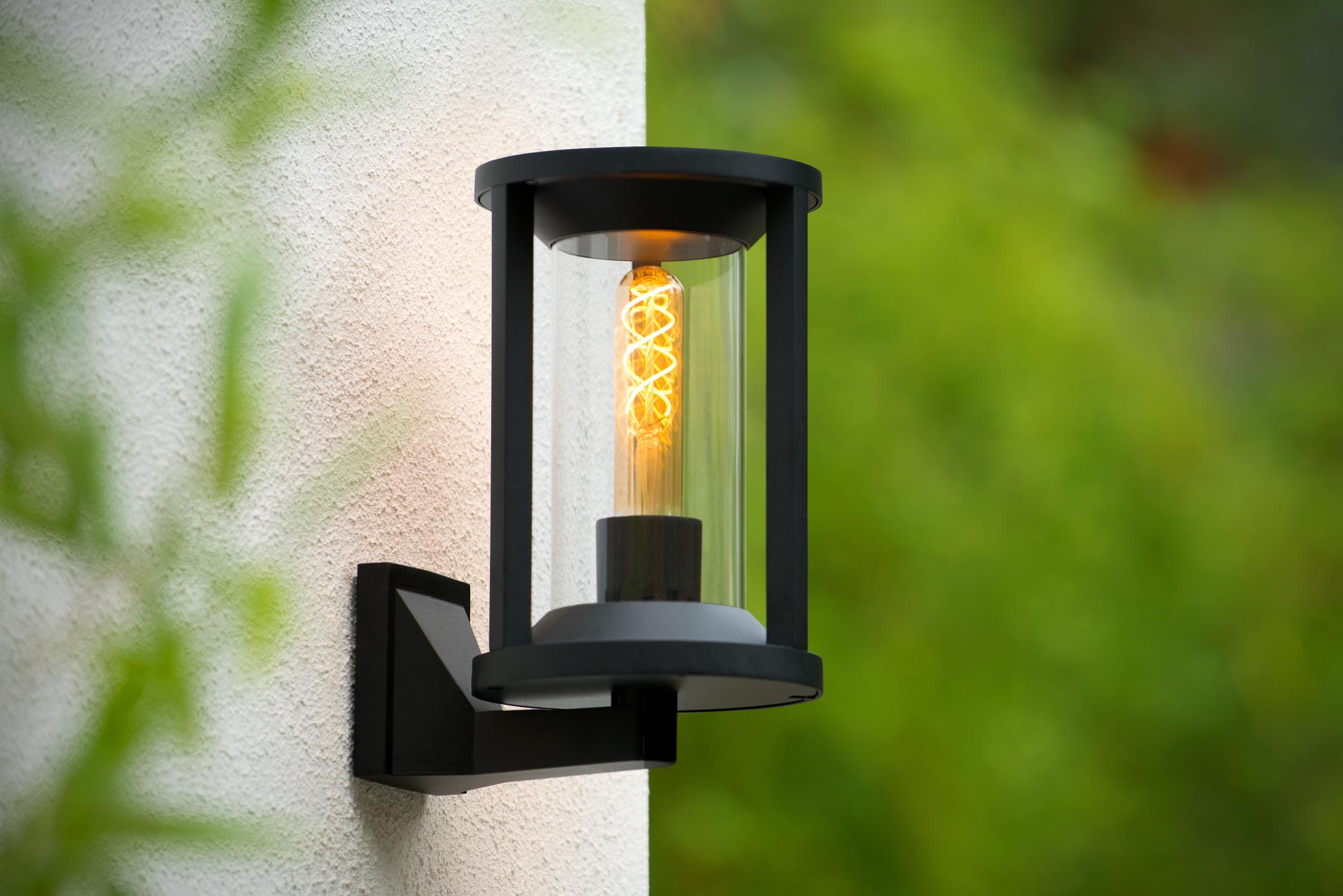 CADIX - Wandlamp Binnen/Buiten - 1xE27 - IP65 - Zwart
