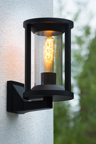 CADIX - Wandlamp Binnen/Buiten - 1xE27 - IP65 - Zwart