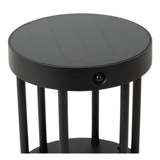 JACKSON - Lampe socle - Énergie solaire - Ø 16 cm - LED Var. - 1x2W 3000K - IP54 - Détecteur de mouvement et jour/nuit - Noir