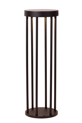 JACKSON - Lampe socle - Énergie solaire - Ø 16 cm - LED Var. - 1x2W 3000K - IP65 - Détecteur de mouvement et jour/nuit - Noir
