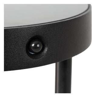 JACKSON - Lampe socle - Énergie solaire - Ø 16 cm - LED Var. - 1x2W 3000K - IP65 - Détecteur de mouvement et jour/nuit - Noir