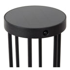 JACKSON - Lampe socle - Énergie solaire - Ø 16 cm - LED Var. - 1x2W 3000K - IP65 - Détecteur de mouvement et jour/nuit - Noir
