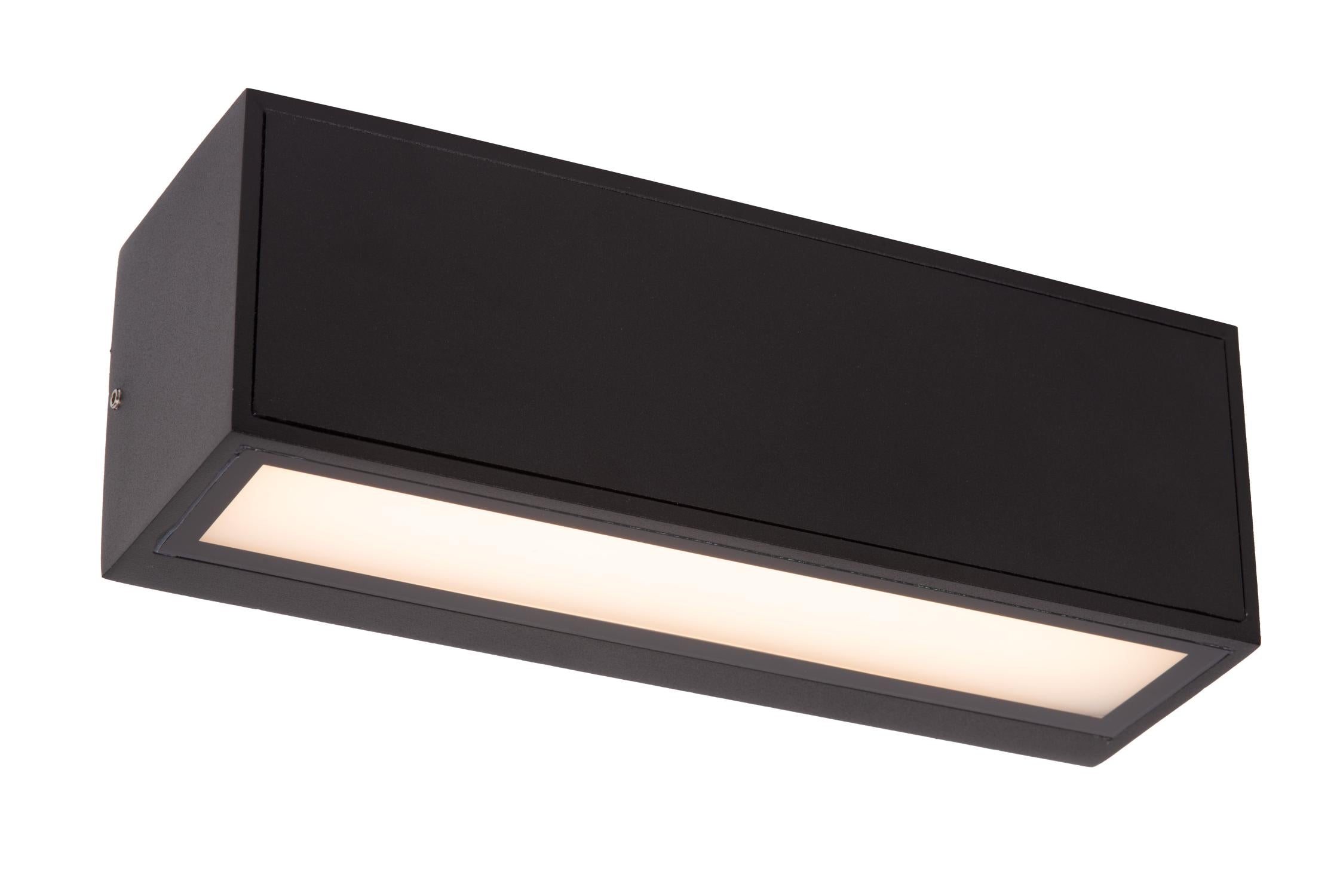 SUTTON - Applique murale - Énergie solaire - LED - 1x1,5W 2700K/3000K - IP54 - Détecteur jour/nuit - Noir