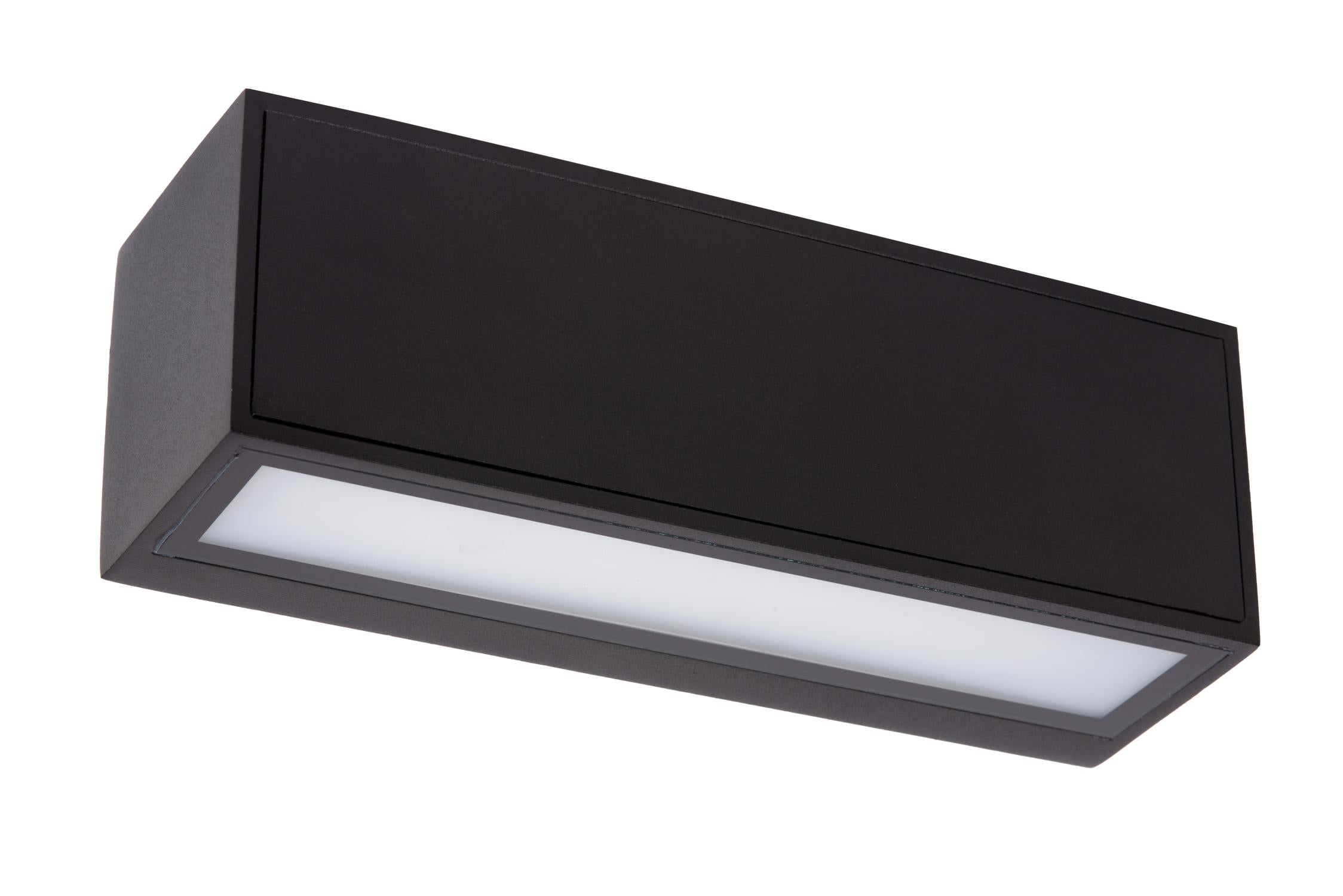 SUTTON - Applique murale - Énergie solaire - LED - 1x1,5W 2700K/3000K - IP54 - Détecteur jour/nuit - Noir