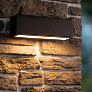 SUTTON - Applique murale - Énergie solaire - LED - 1x1,5W 2700K/3000K - IP54 - Détecteur jour/nuit - Noir
