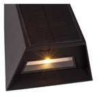 LUTON - Wall light - Solar powered - LED Dimmable - 1x2W 2700K/3000K - IP54 - Motion & day/night sensor - Black