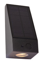 IRWIN - Wandlamp - Zonne-energie - LED Dimb. - 1x2W 3000K - IP54 - Beweging & dag/nacht sensor - Zwart