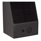 IRWIN - Wandlamp - Zonne-energie - LED Dimb. - 1x2W 3000K - IP54 - Beweging & dag/nacht sensor - Zwart