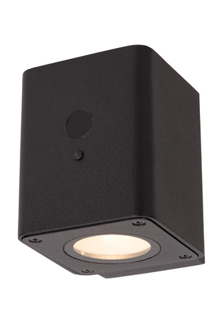 RAMIN - Applique murale - Énergie solaire - LED Var. - 1x1W 2700K/3000K - IP54 - Détecteur de mouvement et jour/nuit - Noir