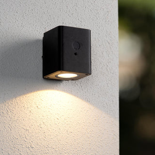 RAMIN - Applique murale - Énergie solaire - LED Var. - 1x1W 2700K/3000K - IP54 - Détecteur de mouvement et jour/nuit - Noir