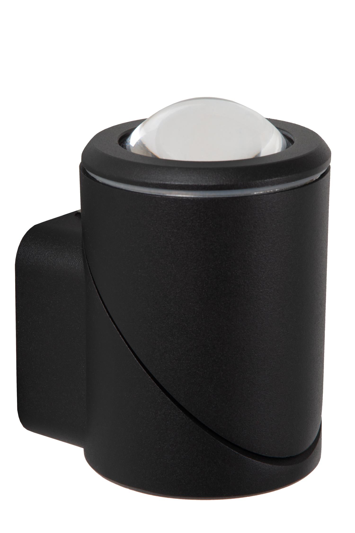 ERIN - Wandspot / Wandlamp Binnen/Buiten - LED - 1x5W 2700K - IP65 - Zwart