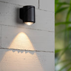 ERIN - Wandspot / Wandlamp Binnen/Buiten - LED - 1x5W 2700K - IP65 - Zwart