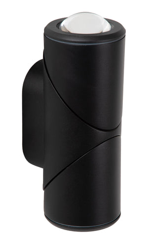 ERIN - Wandspot / Wandlamp Binnen/Buiten - LED - 2x5W 2700K - IP65 - Zwart