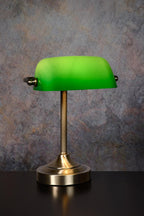 BANKER - Bureaulamp - 1xE14 - Brons