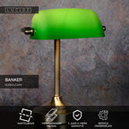 BANKER - Bureaulamp - 1xE14 - Brons