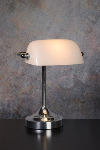 BANKER - Bureaulamp - 1xE14 - Chroom