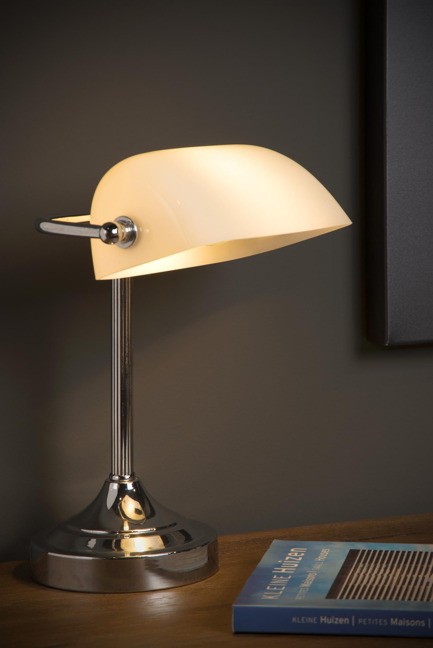 BANKER - Bureaulamp - 1xE14 - Chroom