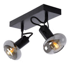 MADEE - Spot plafonnier - 2xE14 - Noir