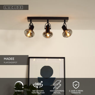 MADEE - Plafondspot - 3xE14 - Zwart