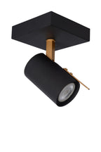 GRONY - Spot plafonnier - LED Dim to warm - GU10 - 1x5W 2200K/3000K - Noir