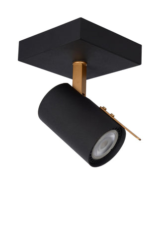 GRONY - Spot plafonnier - LED Dim to warm - GU10 - 1x5W 2200K/3000K - Noir