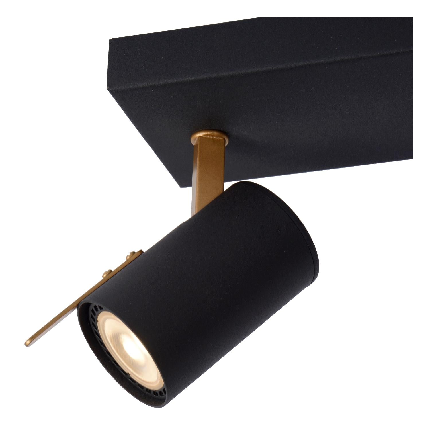 GRONY - Spot plafonnier - LED Dim to warm - GU10 - 2x5W 2200K/3000K - Noir