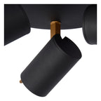 GRONY - Plafondspot - LED Dim to warm - GU10 - 3x5W 2200K/3000K - Zwart