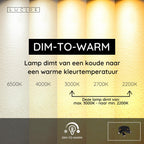 GRONY - Plafondspot - LED Dim to warm - GU10 - 3x5W 2200K/3000K - Zwart