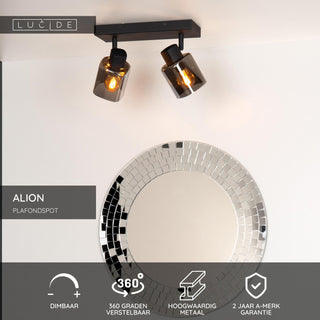 ALION - Spot plafonnier - 2xE14 - Noir