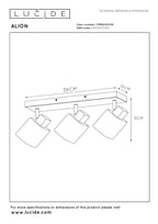 ALION - Ceiling spot - 3xE14 - Black