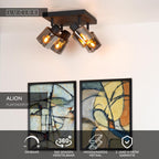 ALION - Plafondspot - 4xE14 - Zwart