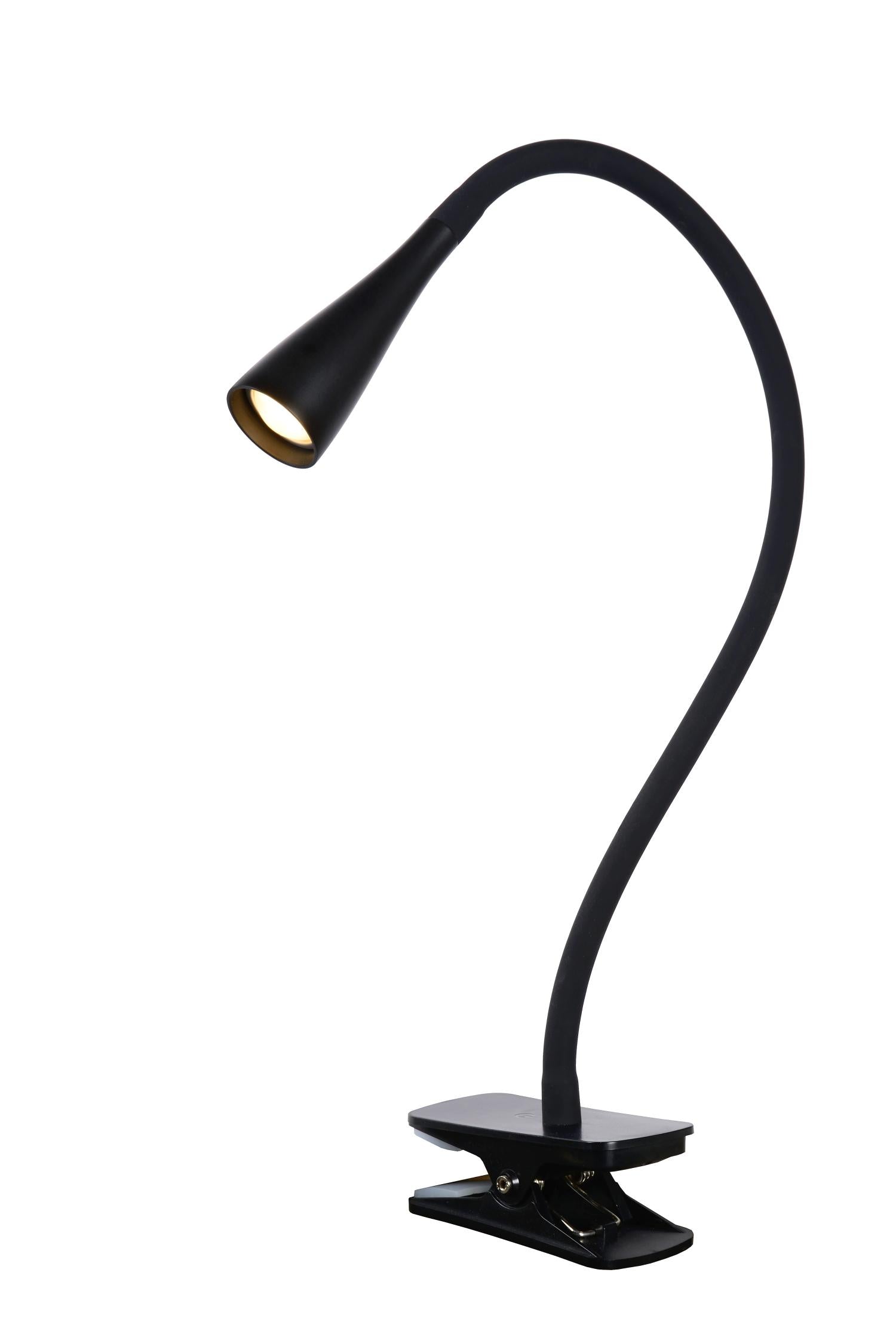 ZOZY - Klemlamp - LED 3 StepDim - 1x4W 3000K - Zwart
