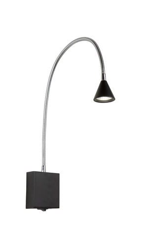 BUDDY - Bedlamp / Wandlamp - LED - 1x4W 4000K - Zwart