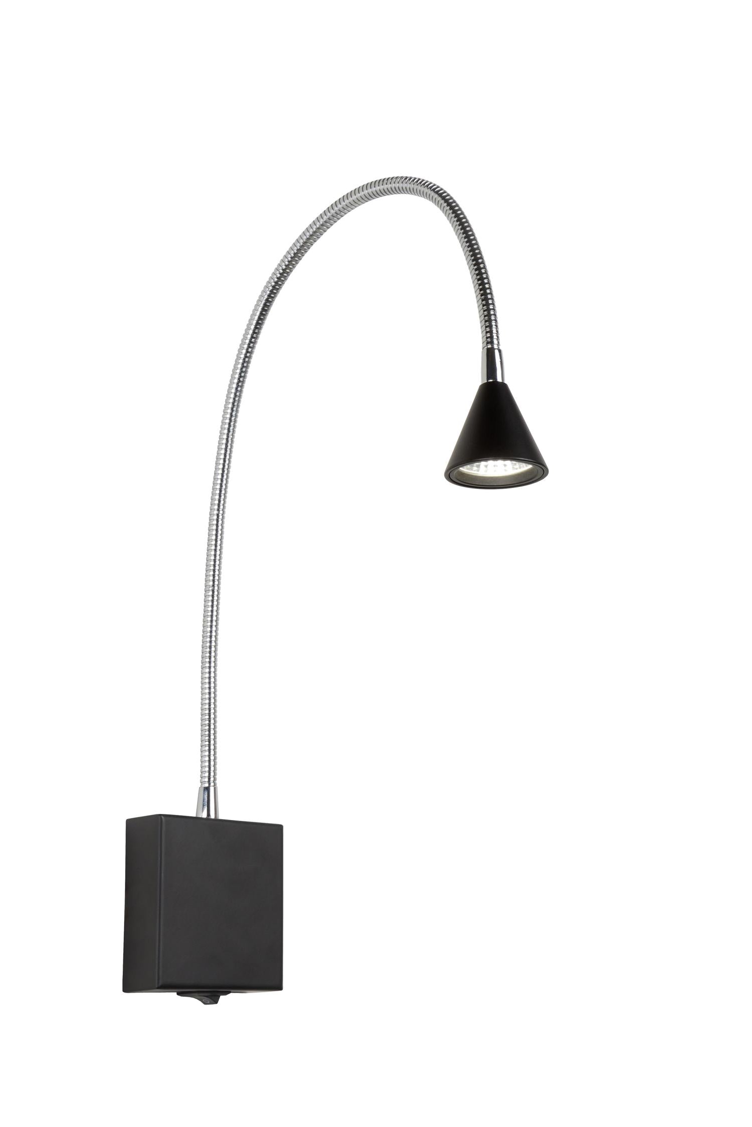 BUDDY - Bedlamp / Wandlamp - LED - 1x4W 4000K - Zwart