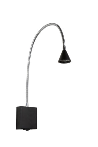 BUDDY - Bedlamp / Wandlamp - LED - 1x4W 4000K - Zwart
