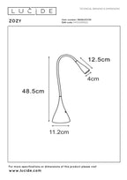 ZOZY - Bureaulamp - LED 3 StepDim - 1x4W 3000K - Zwart