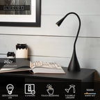 ZOZY - Bureaulamp - LED 3 StepDim - 1x4W 3000K - Zwart