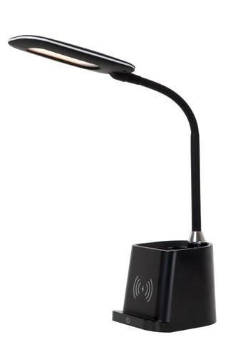 PENNY - Desk lamp - LED Dimmable - 1x4.7W 3000K - With wireless charger - Black