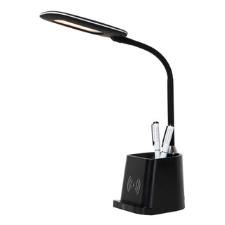 PENNY - Desk lamp - LED Dimmable - 1x4.7W 3000K - With wireless charger - Black