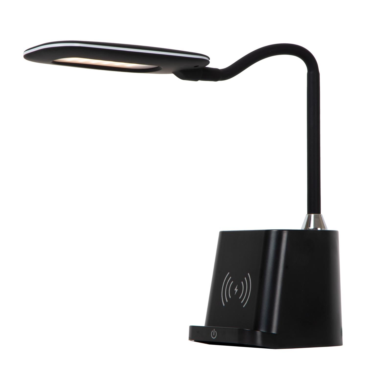 PENNY - Desk lamp - LED Dimmable - 1x4.7W 3000K - With wireless charger - Black