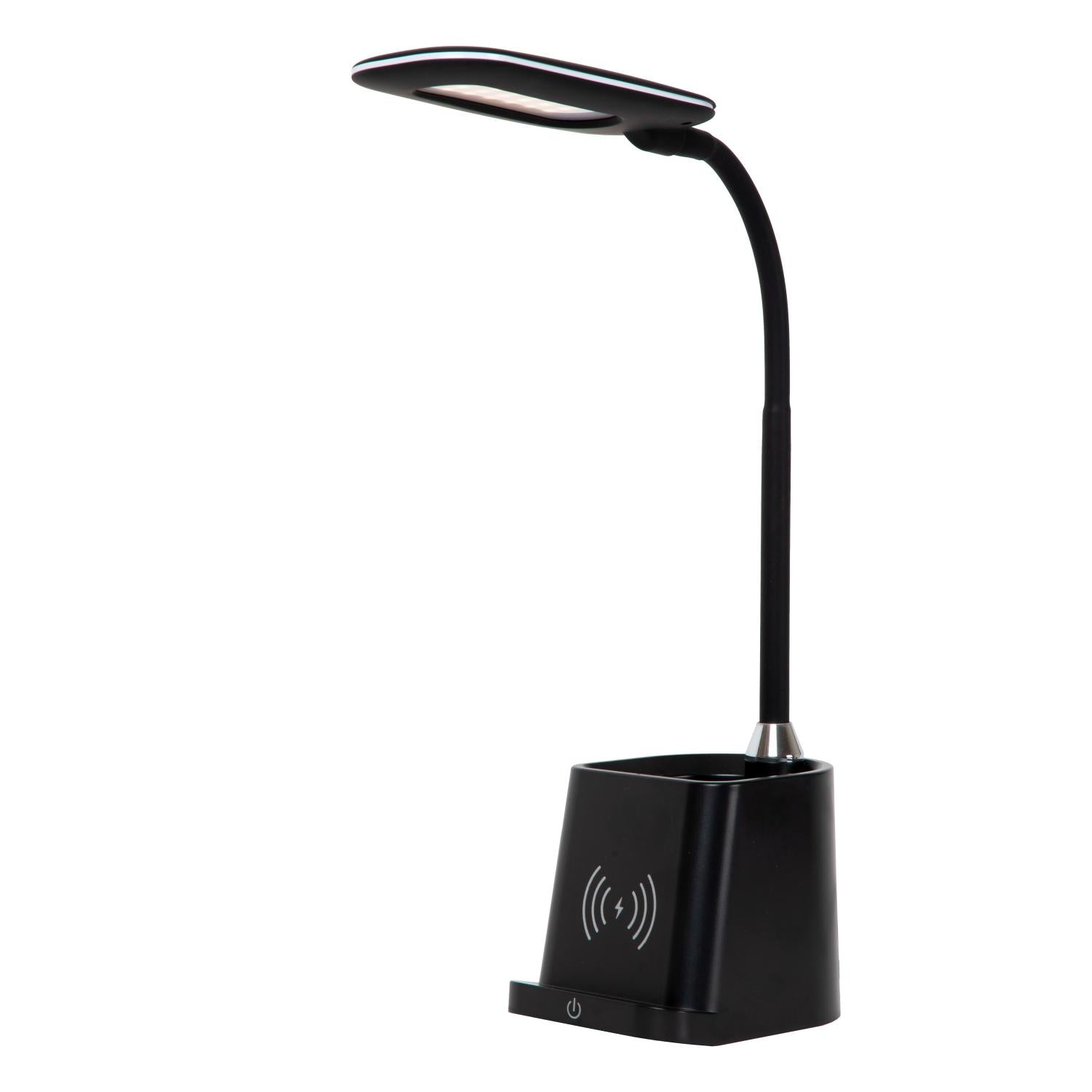 PENNY - Desk lamp - LED Dimmable - 1x4.7W 3000K - With wireless charger - Black