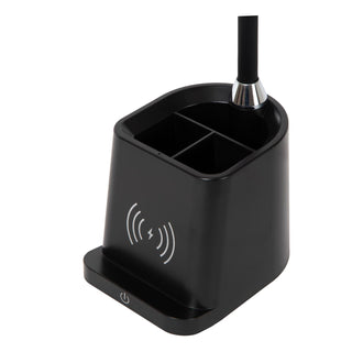 PENNY - Desk lamp - LED Dimmable - 1x4.7W 3000K - With wireless charger - Black
