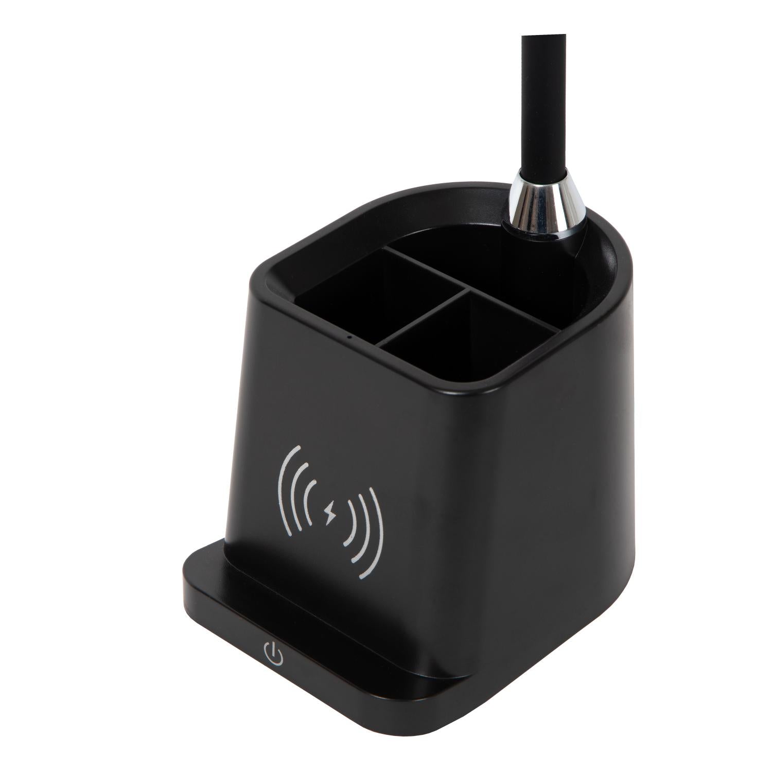 PENNY - Desk lamp - LED Dimmable - 1x4.7W 3000K - With wireless charger - Black