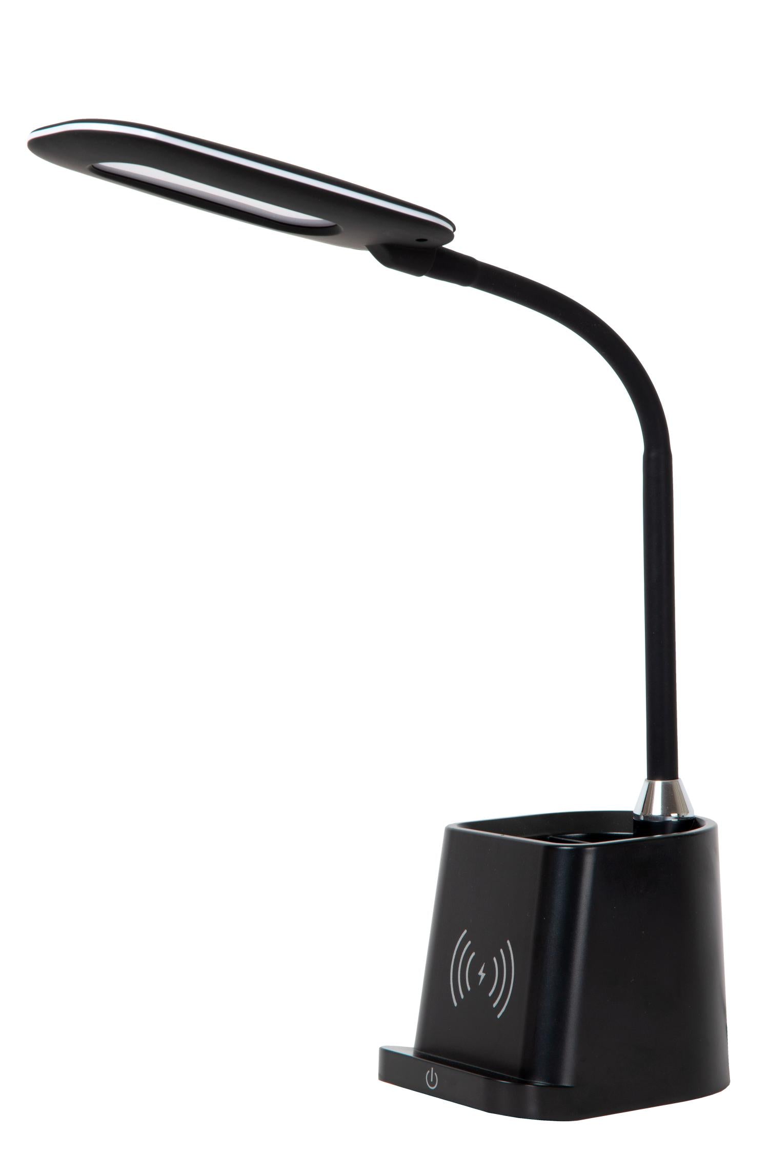 PENNY - Desk lamp - LED Dimmable - 1x4.7W 3000K - With wireless charger - Black
