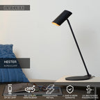 HESTER - Bureaulamp - 1xGU10 - Antraciet