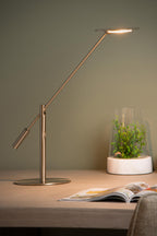 ANSELMO - Desk lamp - LED Dimmable - 1x9W 3000K - Matt chrome
