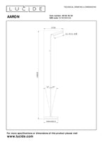 AARON - Liseuse - LED Var. - CCT - 1x12W 2700K/4000K - Noir