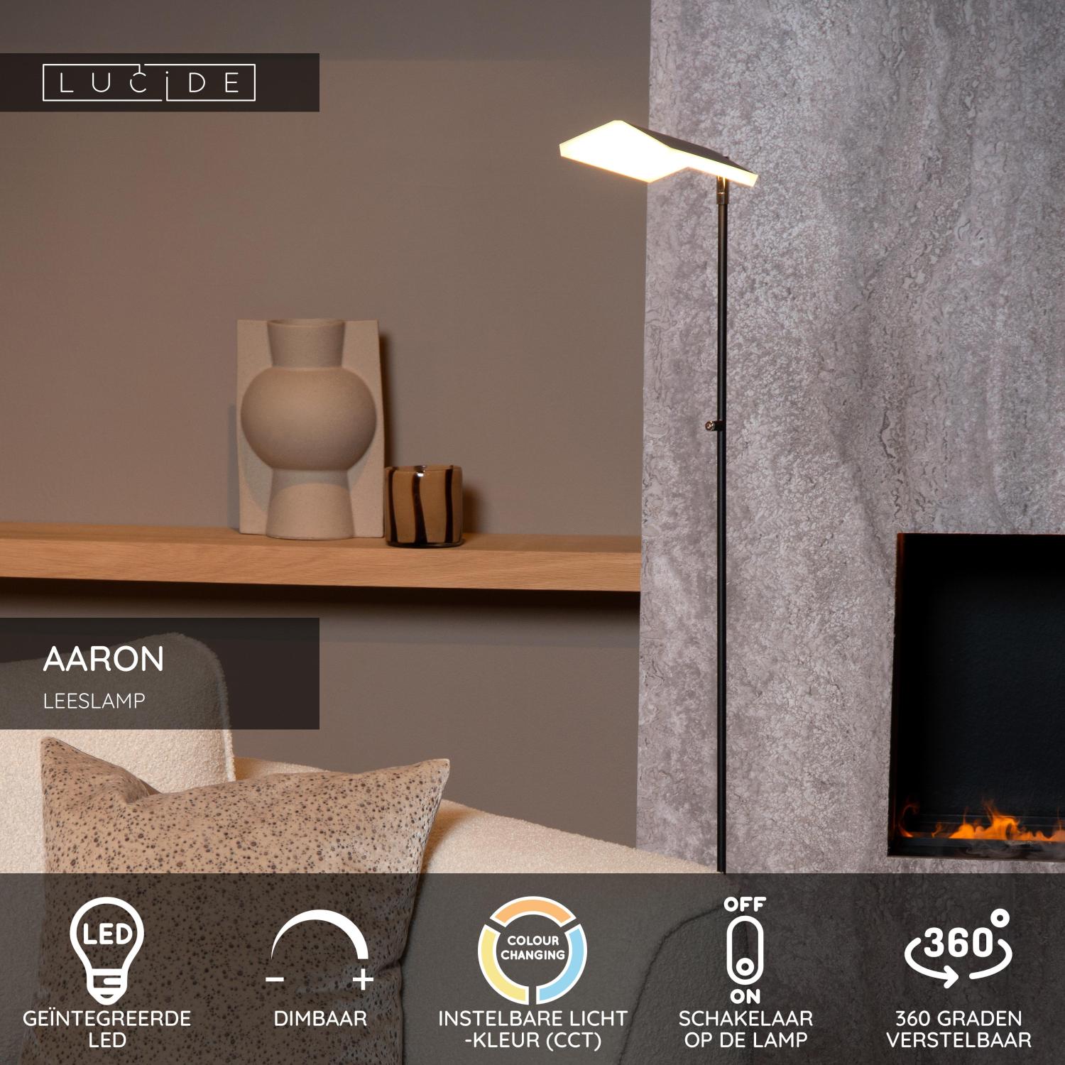 AARON - Liseuse - LED Var. - CCT - 1x12W 2700K/4000K - Noir