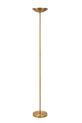 ZENITH - Floor lamp - Ø 25.4 cm - LED Dimmable - 1x20W 3000K - Matt Gold / Brass
