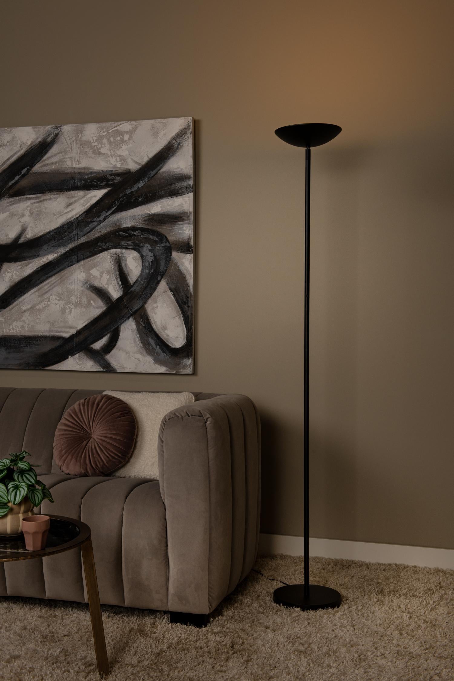 ZENITH - Floor lamp - LED Dimmable - 1x20W 3000K - Black